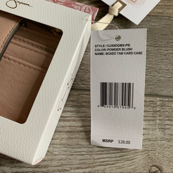 NIB Jessica Simpson Powder Blush Card Holder - Picture 4 of 7